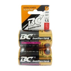 BATERIE LR20/2P alkalická 2 ks
