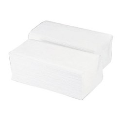Papírové ručníky ZZ 1vrstvé, bílé, 100 % celulóza, 25 x 22 cm, 4 000 ks