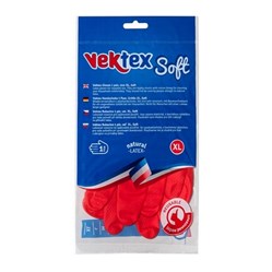 RUKAVICE gumové Soft červené vel. XL