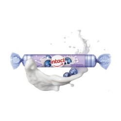 BONBONY Intact rolička hroznovým cukrem s vitaminem C Borůvka-Jogurt 40 g
