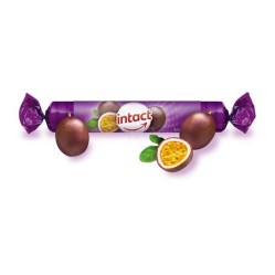 BONBONY Intact rolička s hroznovým cukrem s vitaminem C Marakuja 40 g