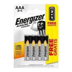 BATERIE Energizer Alkaline Power LR03 3 + 1 zdarma