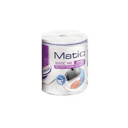 PAPÍROVÉ ručníky v roli Matic 140 m, 2vrstvé, celulóza, 1 role