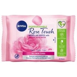 NIVEA čisticí pleťové ubrousky micelární Rose Touch 25 ks