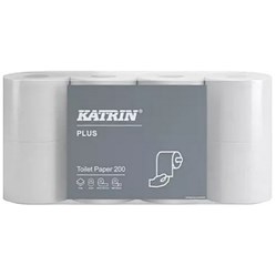 KATRIN PLUS 200 toaletní papír ,2vrstvý, celulóza bal. 8 rolí       (104749)