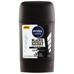 NIVEA deo tuhý antiperspirant FM Black and White Invisible Original 50 ml