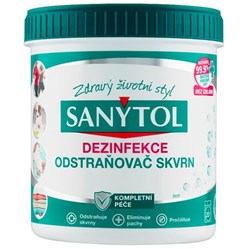 SANYTOL dezinfekční odstraňovač skvrn na barevné prádlo 450 g