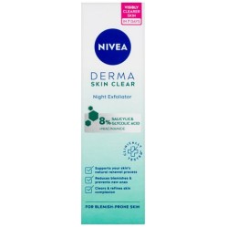 NIVEA noční exfoliační pleťový peeling Derma Skin Clear 40 ml