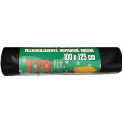PYTEL velkoobjemový černý, 100 x 125 cm, 60 mi, 10 ks, 170 l  PYT-005