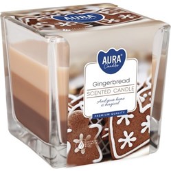 SVÍČKA vonná ve skle tři barvy Gingerbread  snk80