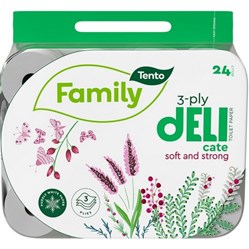 TOALETNÍ PAPÍR TENTO Family Delicate 3vrstvé  24 ks