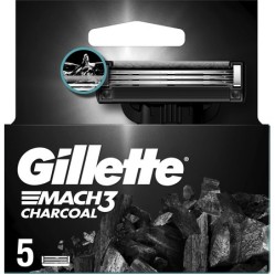 GILLETTE MACH3 hlavice Charcoal 5 ks     NOVINKA
