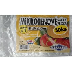 SÁČKY mikrotenové odtrhávací 16 x 24 cm   50 ks na bloku