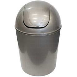 ODPADKOVÝ koš OSKAR plastový 7 l stříbrný   0220461