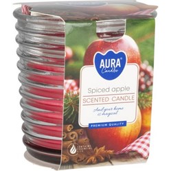 SVÍČKA vonná v žebrovaném obalu Spiced Apple