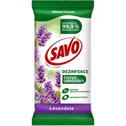 SAVO dezinfekční ubrousky Levandule 30 ks