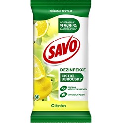 SAVO dezinfekční ubrousky Citrón 30 ks