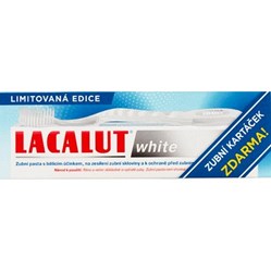 LACALUT zubní pasta White 75 ml + zubní kartáček zdarma