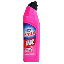 KRYSTAL WC na nerez a vodní kámen růžový 750 ml