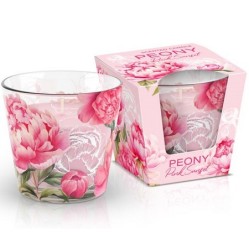 SVÍČKA vonná v konickém skle 115 g  Peony Pink Sunset