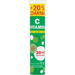 Vitar šumivý vit.C bez cukru 20+4ks                                                                                                                                                                                                                       