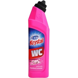 KRYSTAL WC na nerez a vodní kámen růžový 750 ml