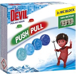 Dr.DEVIL WC Push Pull gel Polar Aqua 2 x 20 g 