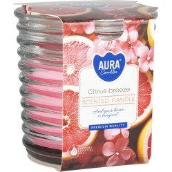 SVÍČKA vonná v žebrovaném obalu Citrus Breeze