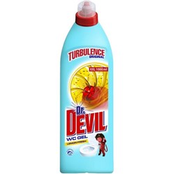 Dr. DEVIL WC gel Turbuulence Lemon Fresh 1 l
