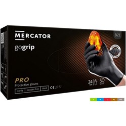 RUKAVICE gogrip černé vel. XL 50 ks  nitrilové 