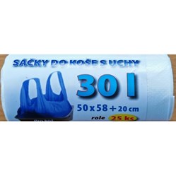 SÁČKY do koše s uchy 50 x 58 + 20 cm  30 l  25 ks SKU-003