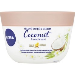 NIVEA tělové suflé Coconut and Monoi Oil krém 200 ml