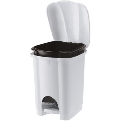 ODPADKOVÝ koš CAROLINA 6 l pedálový bílý