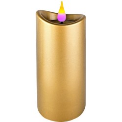 SVÍČKA LED Metal zlatá                                                                                                                                                                                                                                    