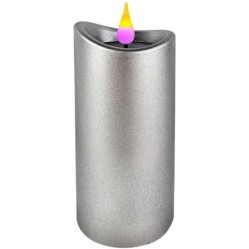 SVÍČKA LED Metal stříbrná                                                                                                                                                                                                                                 