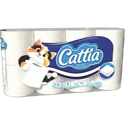TOALETNÍ PAPÍR CATTIA 3vrstvý 100 % celulóza 15 m 8 ks/ bal
