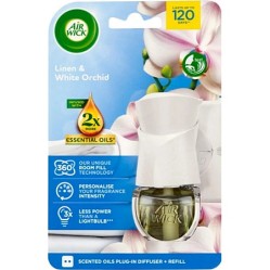 AIR WICK Elektrik komplet Prádlo + Bílá orchidej 19 ml