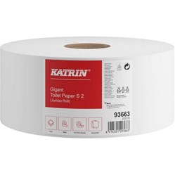 KATRIN Plus Gigant 190 mm, 2vrstvý, celulóza 100 m 1 role Prodej pouze po balení (93663)  Nové