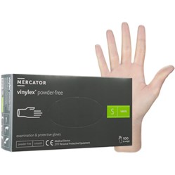 RUKAVICE vinylove bez pudru SIMPLE vel. S 100 ks/bal