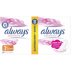 ALWAYS vložky Ultra Sensitive Normal DUO 20 ks