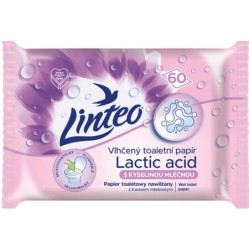 TOALETNÍ papír Linteo vlhčený s kyselinou mléčnou 60 ks