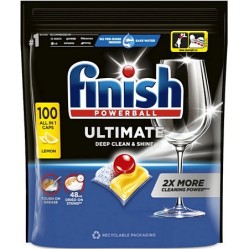 Finish Ultimate All in 1 kapsle do myčky nádobí Lemon 100 ks