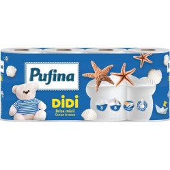 Toaletní papír PUFINA Didi Ocean Breeze 3vrstvý 100 % celulóza  8 ks. (1304008)