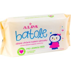 BATOLE dětské vlhčené ubrousky 72 ks