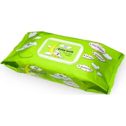 WD Baby well vlhčené ubrousky Zelená oliva 72 ks