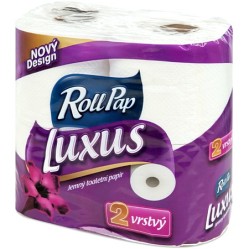 TOALETNÍ PAPÍR ROLLPAP Luxus  2vrstvý  100 % celulóza  4 ks.   (2201.02)