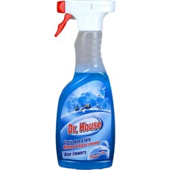 Dr. HOUSE čistič oken s rozprašovačem Blue Flower   500 ml