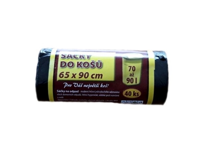 SÁČKY do koše 65 x 90 cm, 40 ks, 70 - 90 l SKP 031