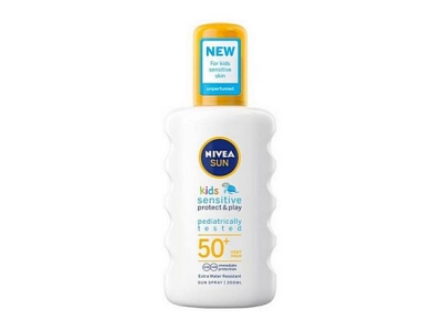 NIVEA Sun Kids sprej na opalování Sensitive OF 50  200 ml