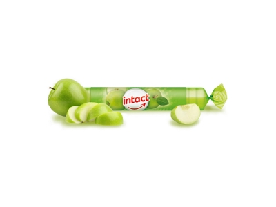 BONBONY Intact rolička hroznovým cukrem s vitaminem C Zelené jablko 40 g
